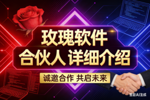 （002期）玫瑰软件，合伙人，详细介绍，海报推广图片
